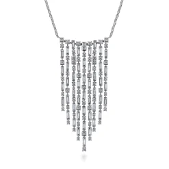 Sale Gabriel & Co. 18K White Gold Diamond Necklace