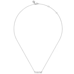 Best Gabriel & Co. 14K White Gold Diamond Necklace