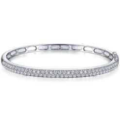 Clearance Gabriel & Co. 14K White Gold Diamond Pave Bangle