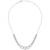 Discount Gabriel & Co. 14K White Gold Diamond Pave Graduating Square Link Necklace