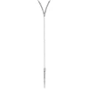 Hot Gabriel & Co. 14K White Gold Diamond Pave V and Spike Y Necklace