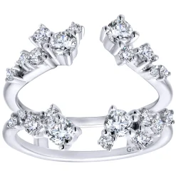 Discount Gabriel & Co. 14K White Gold Diamond Ring Enhancer - 0.95 ct