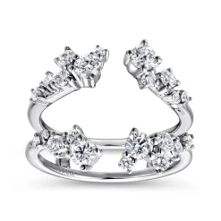 Discount Gabriel & Co. 14K White Gold Diamond Ring Enhancer - 0.95 ct