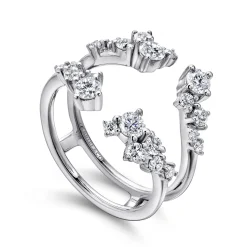 Discount Gabriel & Co. 14K White Gold Diamond Ring Enhancer - 0.95 ct