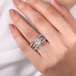 Discount Gabriel & Co. 14K White Gold Diamond Ring Enhancer - 0.5 ct
