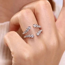 Online Gabriel & Co. 14K White Gold Diamond Ring Enhancer - 0.9 ct
