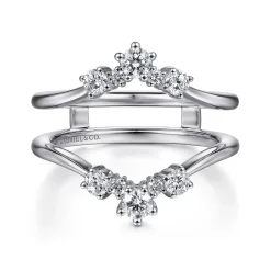 Clearance Gabriel & Co. 14K White Gold Diamond Ring Enhancer - 0.5 ct