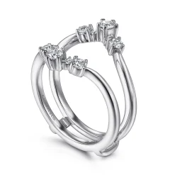 Clearance Gabriel & Co. 14K White Gold Diamond Ring Enhancer - 0.5 ct