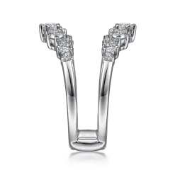 Hot Gabriel & Co. 14K White Gold Diamond Ring Enhancer - 0.85 ct