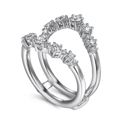 Hot Gabriel & Co. 14K White Gold Diamond Ring Enhancer - 0.85 ct