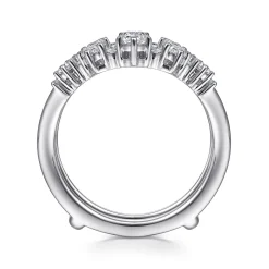 Hot Gabriel & Co. 14K White Gold Diamond Ring Enhancer - 0.85 ct