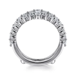 Clearance Gabriel & Co. 14K White Gold Diamond Ring Enhancer - 0.9 ct