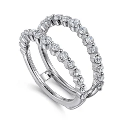 Clearance Gabriel & Co. 14K White Gold Diamond Ring Enhancer - 0.9 ct