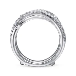 Hot Gabriel & Co. 14K White Gold Diamond Ring Enhancer - 0.5 ct