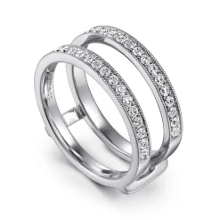 Hot Gabriel & Co. 14K White Gold Diamond Ring Enhancer - 0.5 ct