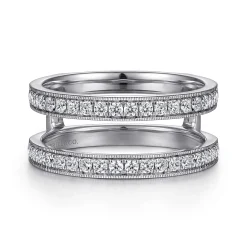 Hot Gabriel & Co. 14K White Gold Diamond Ring Enhancer - 0.5 ct