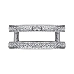 Hot Gabriel & Co. 14K White Gold Diamond Ring Enhancer - 0.5 ct