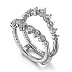 Clearance Gabriel & Co. 14K White Gold Diamond Ring Enhancer - 0.43 ct