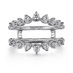Clearance Gabriel & Co. 14K White Gold Diamond Ring Enhancer - 0.43 ct