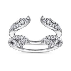 Clearance Gabriel & Co. 14K White Gold Diamond Ring Enhancer - 0.55 ct