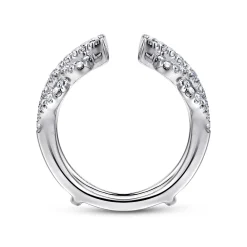 Clearance Gabriel & Co. 14K White Gold Diamond Ring Enhancer - 0.55 ct