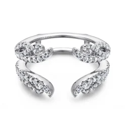 Clearance Gabriel & Co. 14K White Gold Diamond Ring Enhancer - 0.55 ct