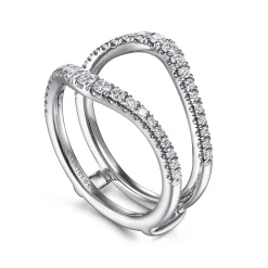 Sale Gabriel & Co. 14K White Gold Diamond Ring Enhancer - 0.5 ct