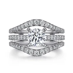 Sale Gabriel & Co. 14K White Gold Diamond Ring Enhancer - 0.5 ct