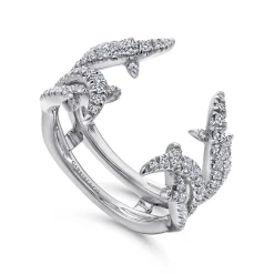 Sale Gabriel & Co. 14K White Gold Diamond Ring Enhancer - 0.55 ct