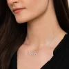 New Gabriel & Co. 14K White Gold Diamond Sapphire Necklace