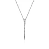 Gabriel & Co. 14K White Gold Diamond Spike Pendant Drop Necklace