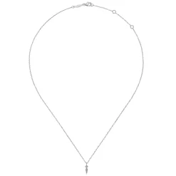 Hot Gabriel & Co. 14K White Gold Diamond Spike Pendant Necklace
