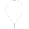 New Gabriel & Co. 14K White Gold Diamond Spike Pendant Drop Necklace