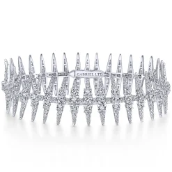 Outlet Gabriel & Co. 18K White Gold Diamond Spikes Tennis Bracelet