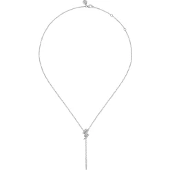 Clearance Gabriel & Co. 14K White Gold Diamond Spike Y Necklace
