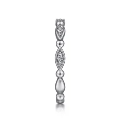 Clearance Gabriel & Co. 14K White Gold Diamond Stackable Ring-Bujukan
