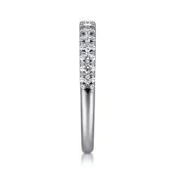 Gabriel & Co. 14K White Gold Diamond Stackable Band