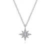 Clearance Gabriel & Co. 14K White Gold Diamond Starburst Pendant Necklace