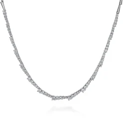Outlet Gabriel & Co. 18K White Gold Diamond Statement Necklace