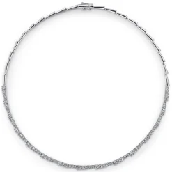 Sale Gabriel & Co. 18K White Gold Diamond Statement Necklace