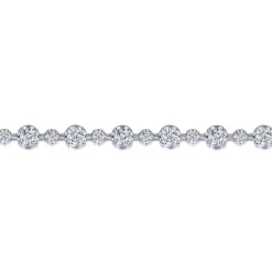 Best Gabriel & Co. 18K White Gold Diamond Station Tennis Bracelet