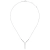 Online Gabriel & Co. 14K White Gold Diamond Station Y Necklace