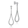 Hot Gabriel & Co. 14K White Gold Diamond Stud Drop Earrings