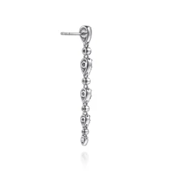 Gabriel & Co. 14K White Gold Diamond Stud Drop Earrings