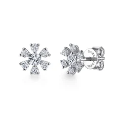 Sale Gabriel & Co. 14K White Gold Diamond Stud Earrings