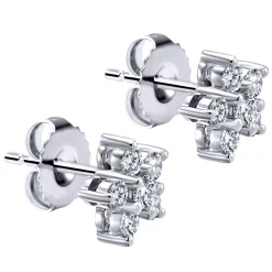 Hot Gabriel & Co. 14K White Gold Diamond Stud Earrings