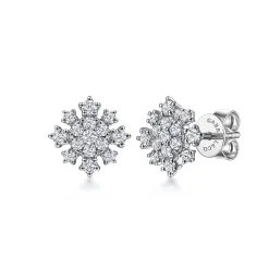 New Gabriel & Co. 14K White Gold Diamond Stud Earrings