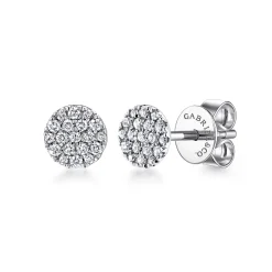 Gabriel & Co. 14K White Gold Diamond Stud Earrings