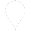 Clearance Gabriel & Co. 14K White Gold Diamond Teardrop Pendant Necklace