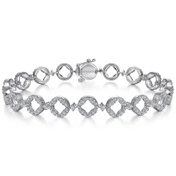 New Gabriel & Co. 14K White Gold Diamond Tennis Bracelet